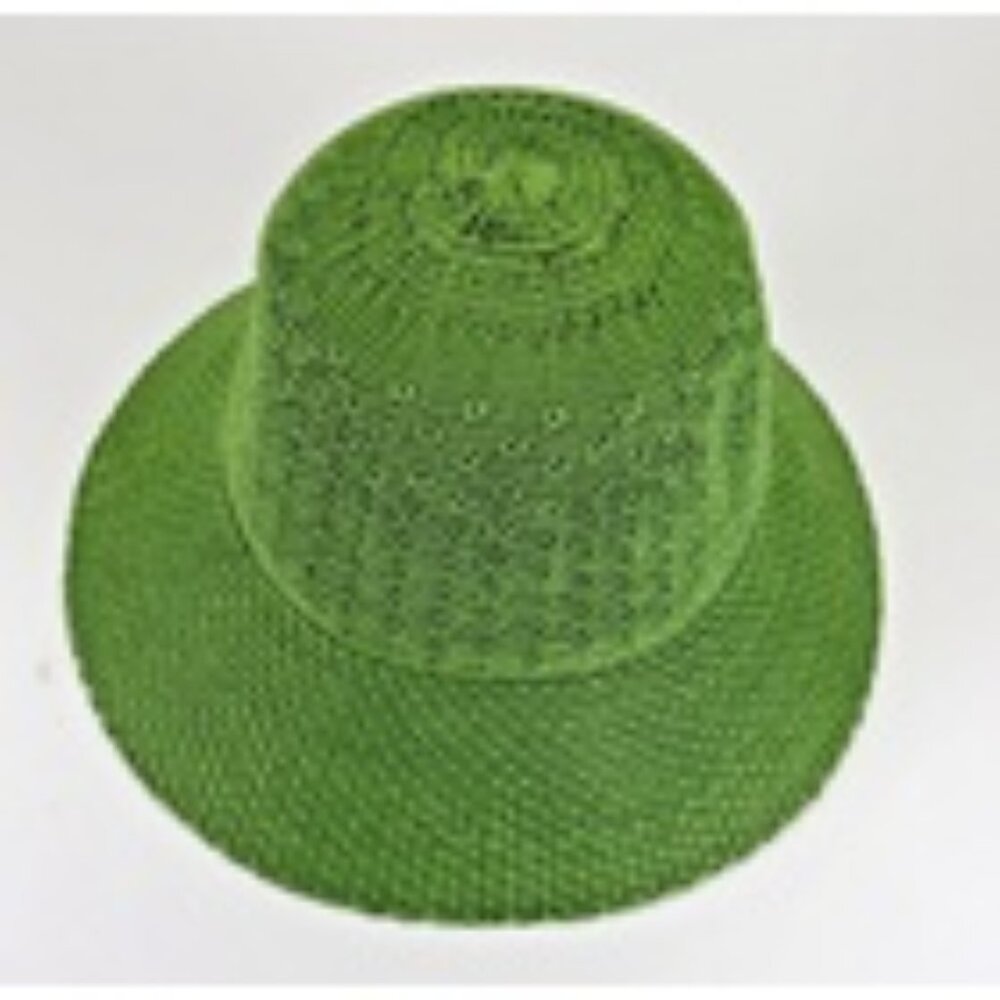 Coolibar Womens UPF 50+ Marina Sun Hat Green  Woven Beach Travel Short Brim